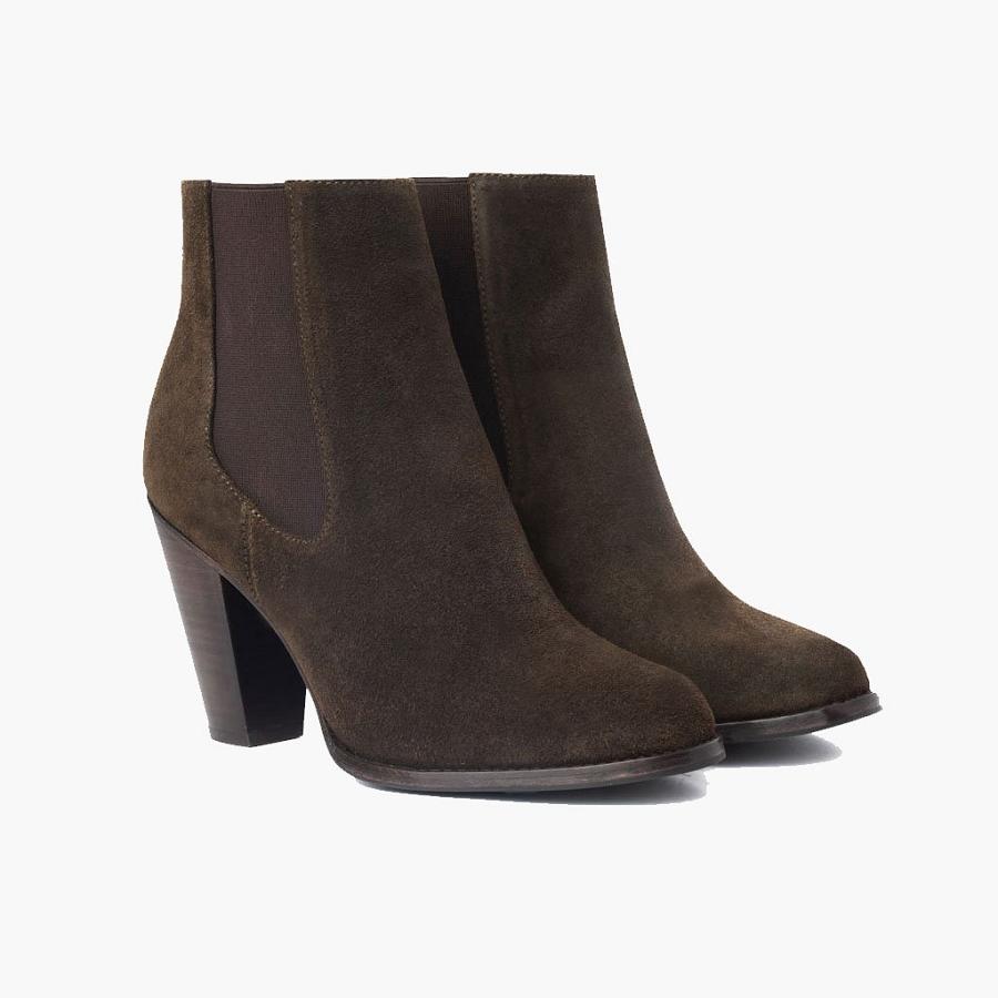 Thursday Boots Avenue Suede Laarzen Dames Olijfgroen | BE352NWY