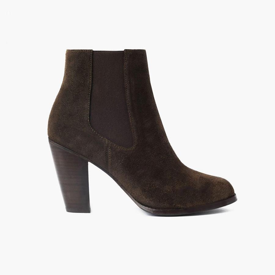 Thursday Boots Avenue Suede Laarzen Dames Olijfgroen | BE352NWY