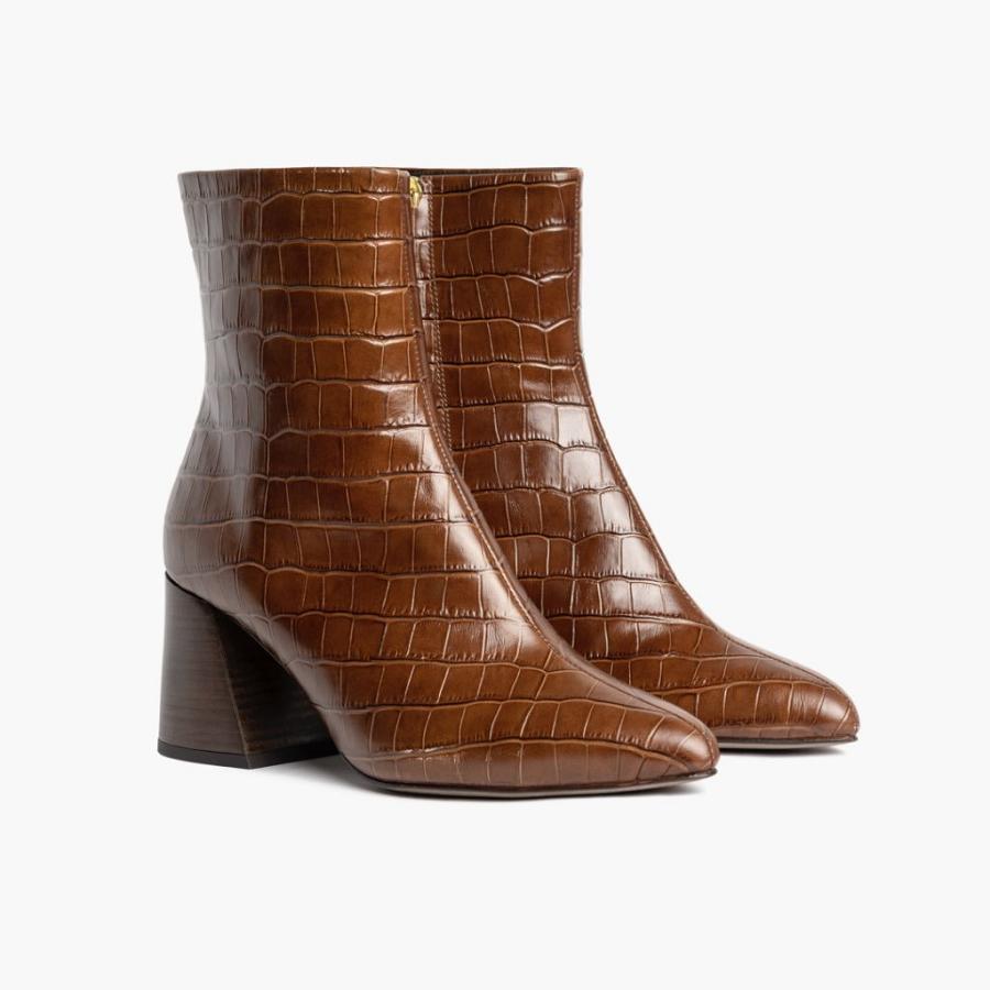 Thursday Boots Boots Heartbreaker Leren Hoge Hakken Dames Bruin | BE397YXF