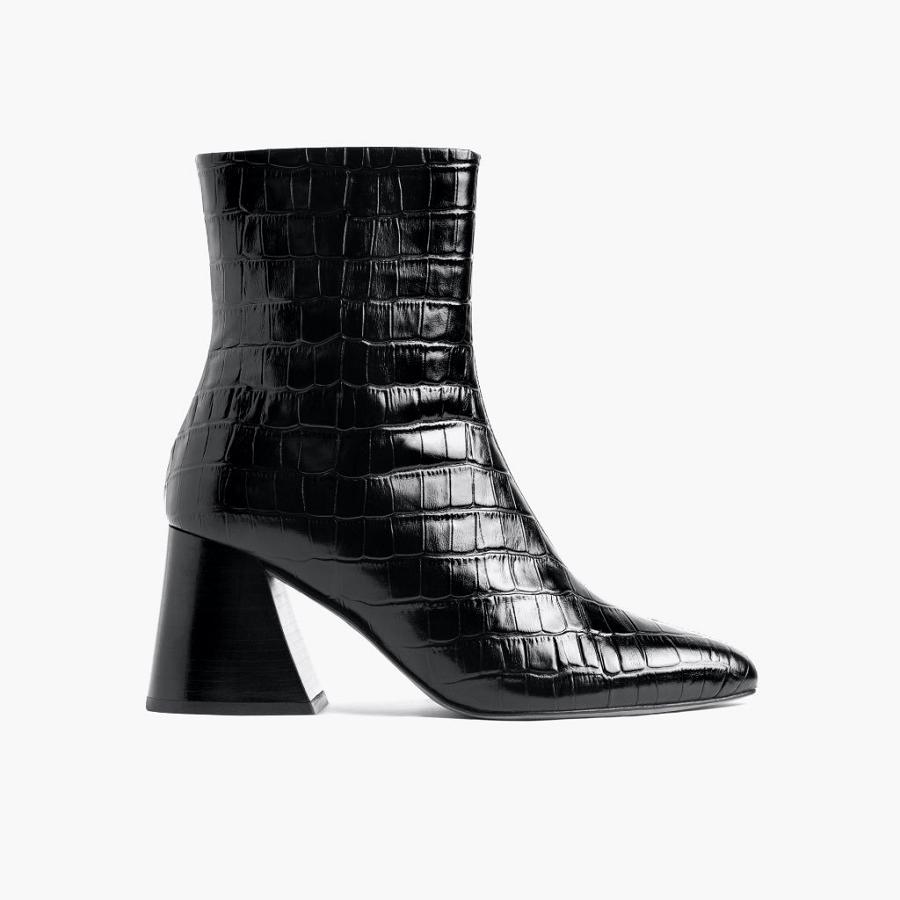 Thursday Boots Boots Heartbreaker Leren Hoge Hakken Dames Zwart | BE399RVD