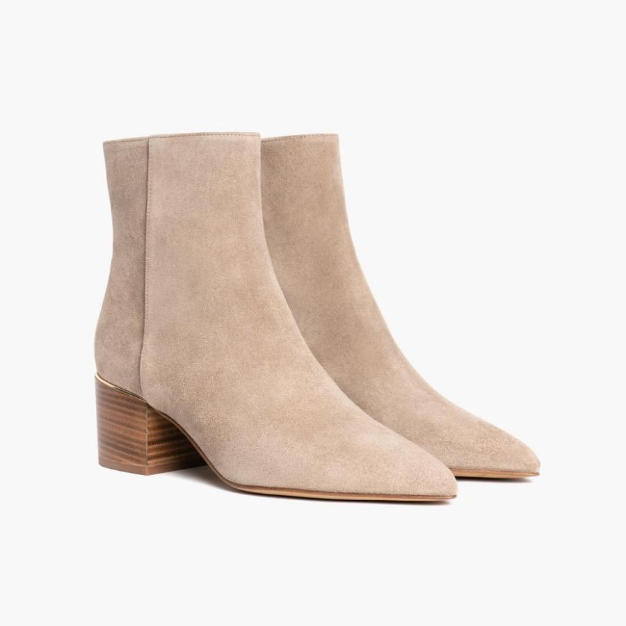 Thursday Boots Boots Luna Suede Hoge Hakken Dames Bruin | BE412JPQ