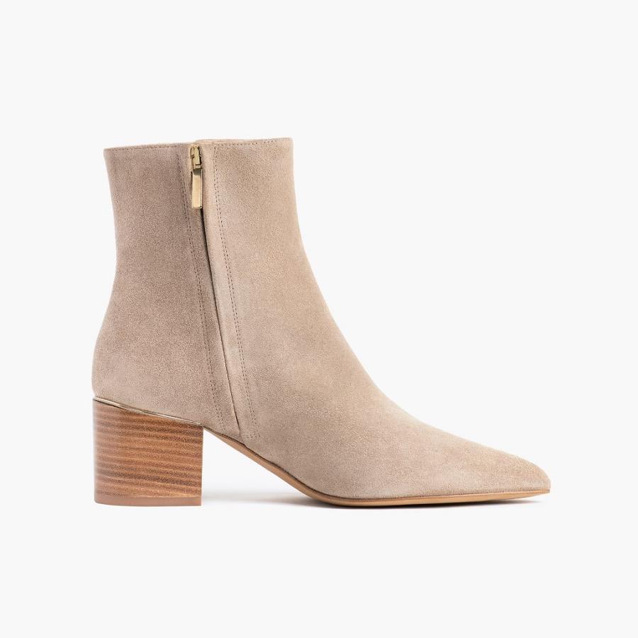 Thursday Boots Boots Luna Suede Hoge Hakken Dames Bruin | BE412JPQ