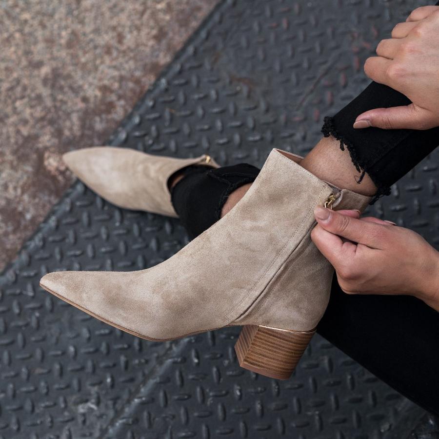 Thursday Boots Boots Luna Suede Hoge Hakken Dames Bruin | BE412JPQ