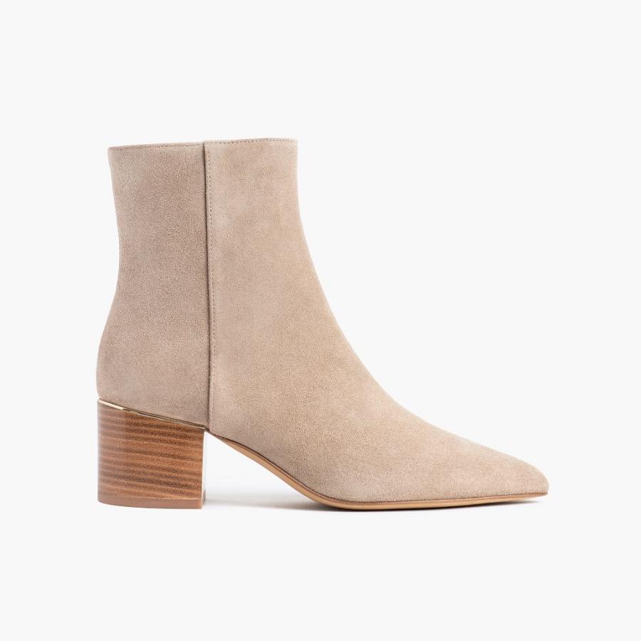 Thursday Boots Boots Luna Suede Hoge Hakken Dames Bruin | BE412JPQ