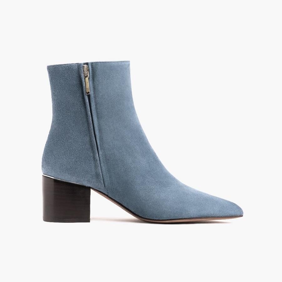 Thursday Boots Boots Luna Suede Hoge Hakken Dames Blauw | BE413HAP