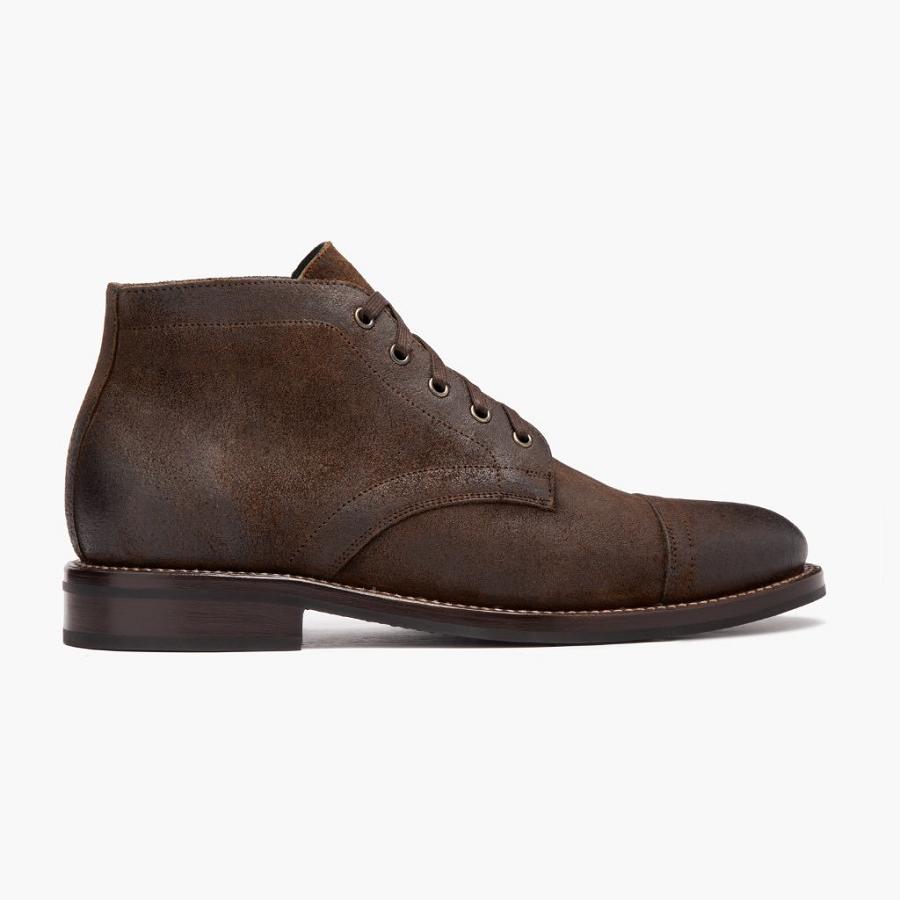 Thursday Boots Cadet Suede Chukka Laarzen Heren Koffie | BE47KOR