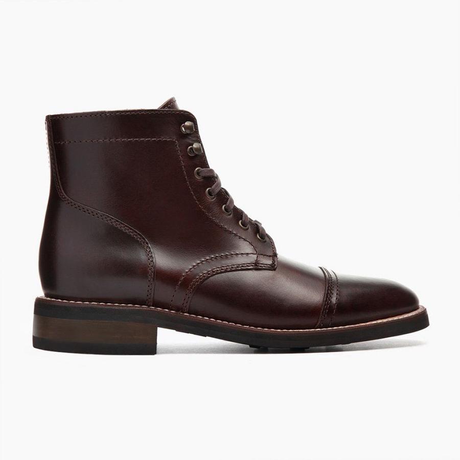 Thursday Boots Captain Leren Chukka Laarzen Heren Koffie | BE48JPQ