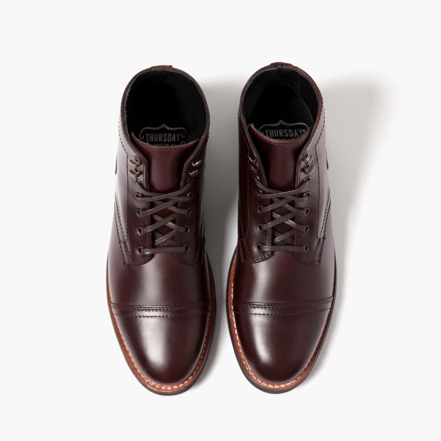 Thursday Boots Captain Leren Chukka Laarzen Heren Koffie | BE48JPQ