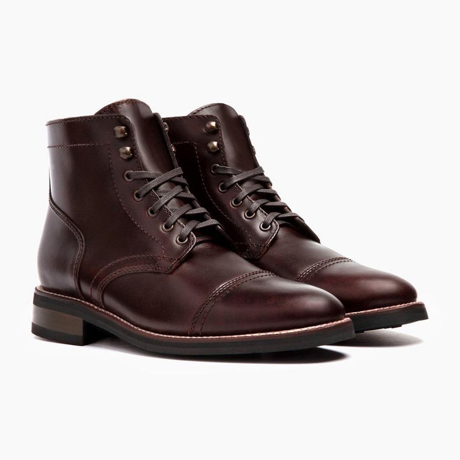 Thursday Boots Captain Leren Chukka Laarzen Heren Koffie | BE48JPQ