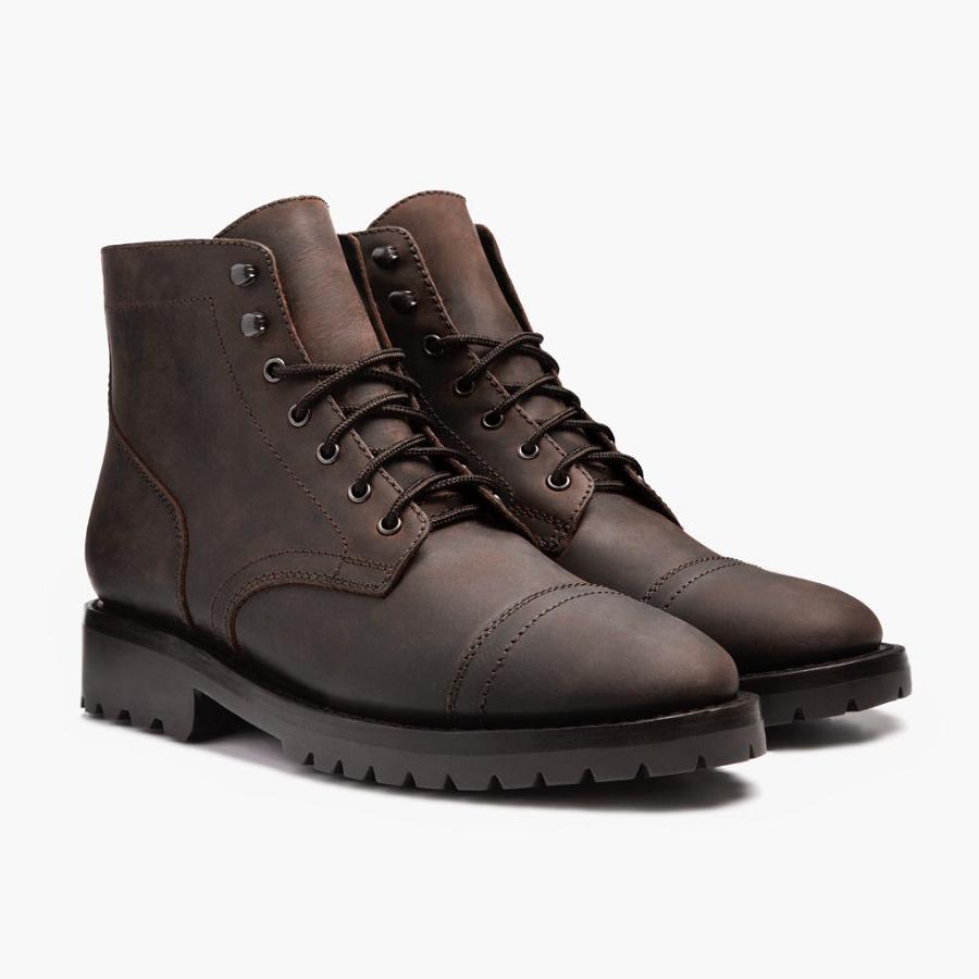 Thursday Boots Captain Leren Klassieke Rugged & Resilient Laarzen Heren Koffie | BE139RVD