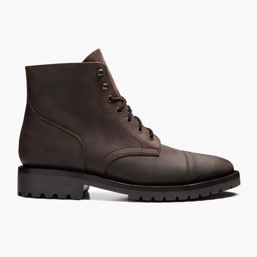 Thursday Boots Captain Leren Klassieke Rugged & Resilient Laarzen Heren Koffie | BE139RVD