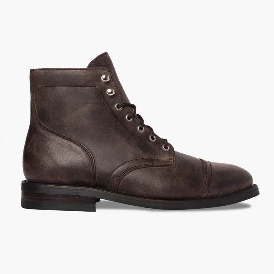 Thursday Boots Captain Leren Klassieke Rugged & Resilient Laarzen Heren Bordeaux | BE140EBC