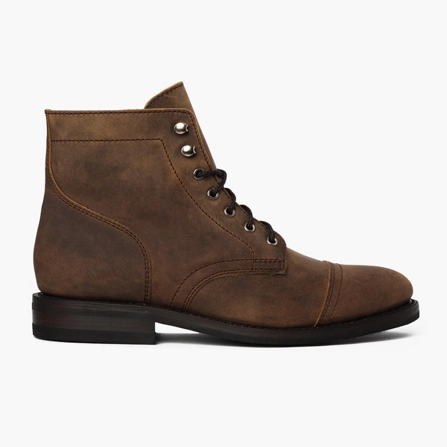 Thursday Boots Captain Leren Klassieke Rugged & Resilient Laarzen Heren Bruin | BE141WNB