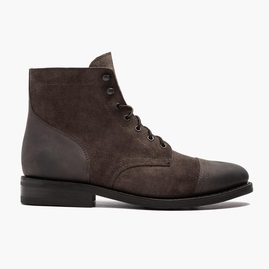 Thursday Boots Captain Leren Klassieke Rugged & Resilient Laarzen Heren Olijfgroen | BE142QMA