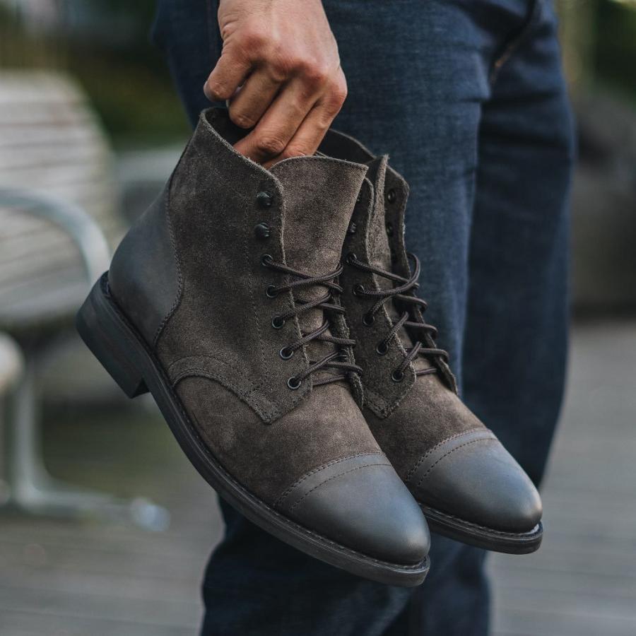 Thursday Boots Captain Leren Klassieke Rugged & Resilient Laarzen Heren Olijfgroen | BE142QMA