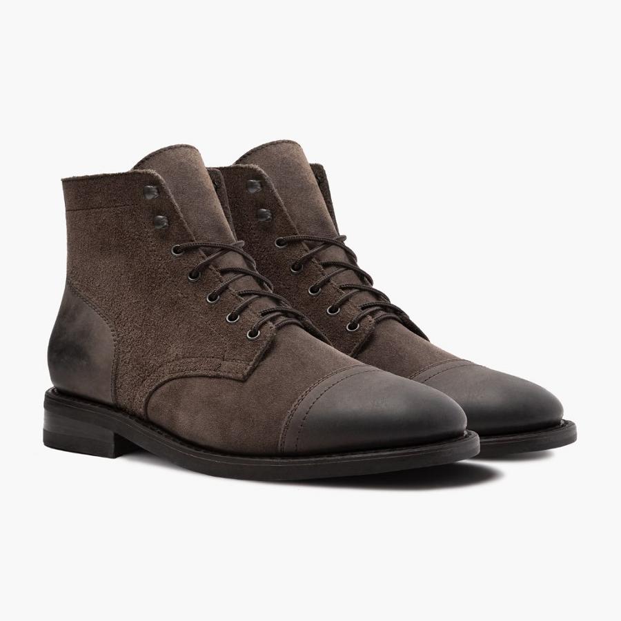 Thursday Boots Captain Leren Klassieke Rugged & Resilient Laarzen Heren Olijfgroen | BE142QMA