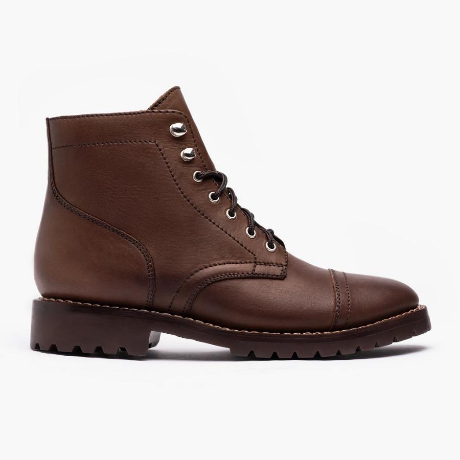 Thursday Boots Captain Leren Laarzen Heren Whiskey | BE138TCE