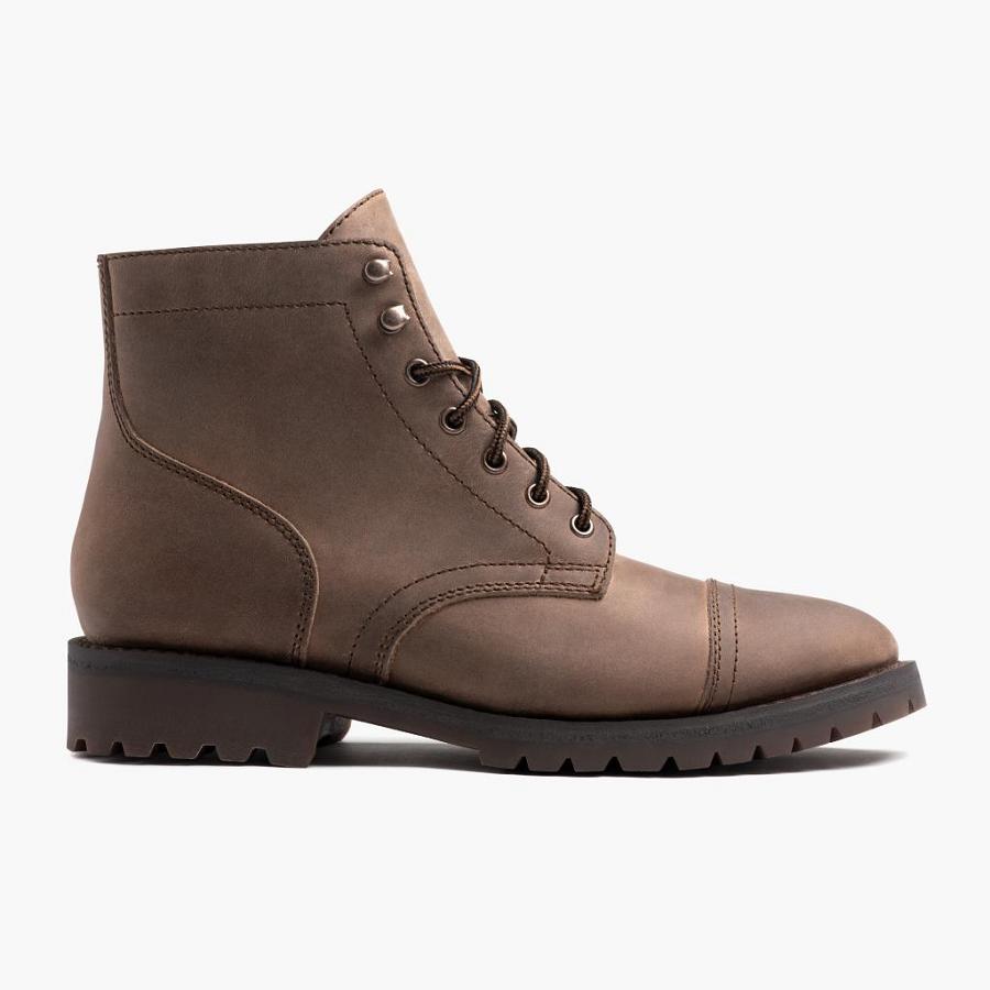 Thursday Boots Captain Leren Rugged & Resilient Veterlaarzen Heren Bruin | BE80AHK