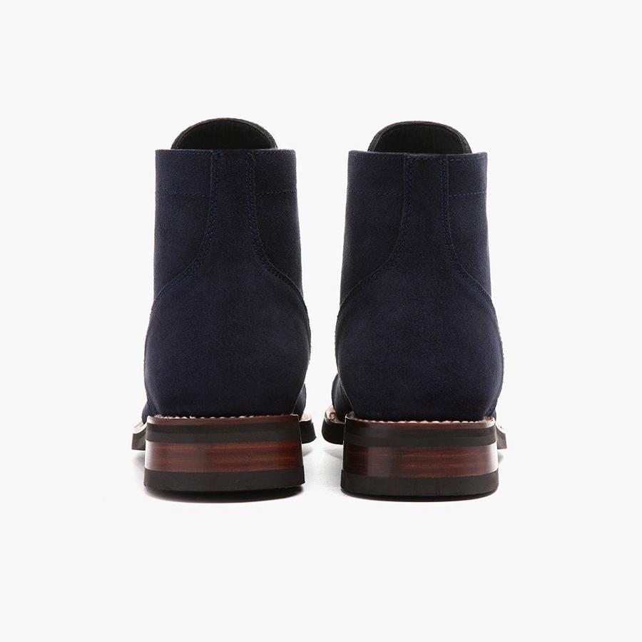 Thursday Boots Captain Suede Veterlaarzen Heren Blauw | BE87RVD