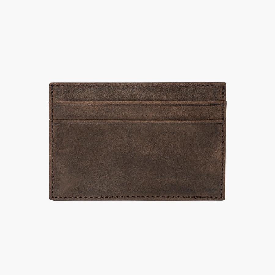 Thursday Boots Card Holder Leren Klassieke Portefeuille Heren Bruin | BE172VRW