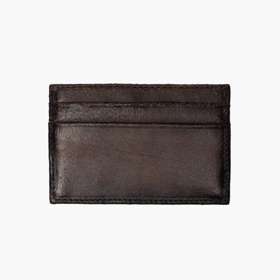 Thursday Boots Card Holder Leren Klassieke Portefeuille Heren Koffie | BE183BEL