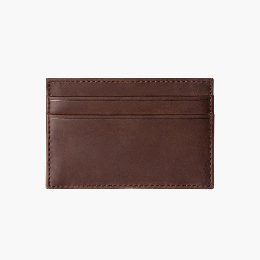 Thursday Boots Card Holder Leren Portefeuille Heren Bordeaux | BE171BEX