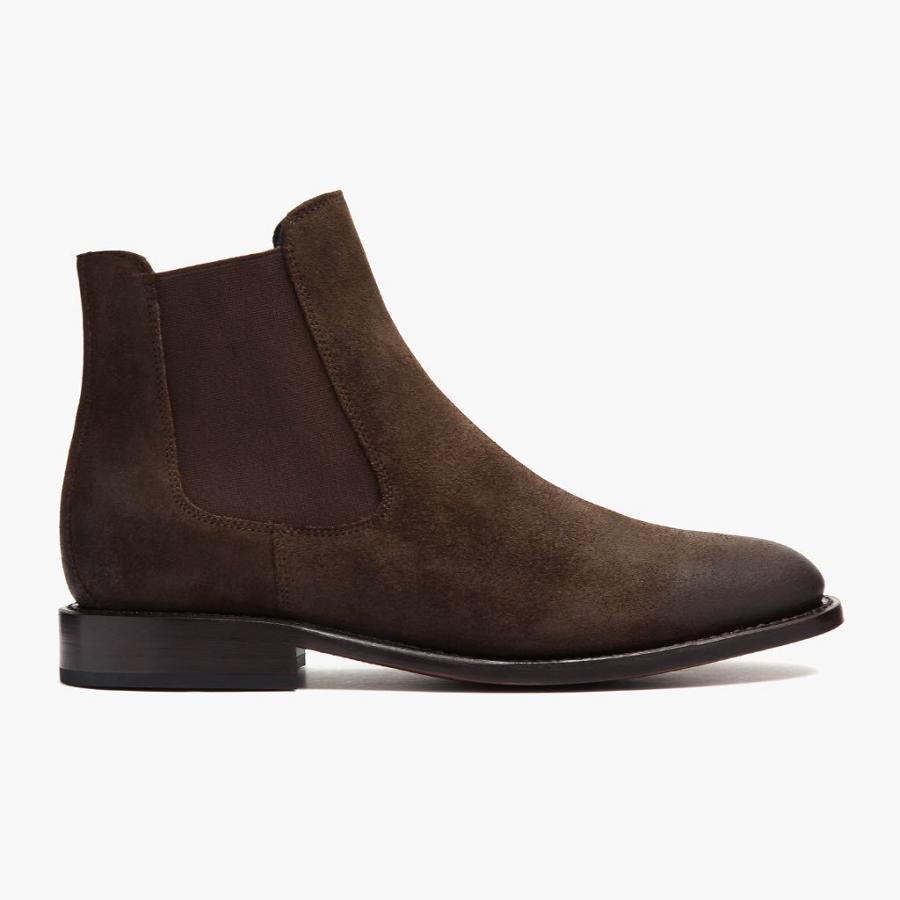 Thursday Boots Cavalier Suede Laarsjes Heren Koffie | BE24GSO