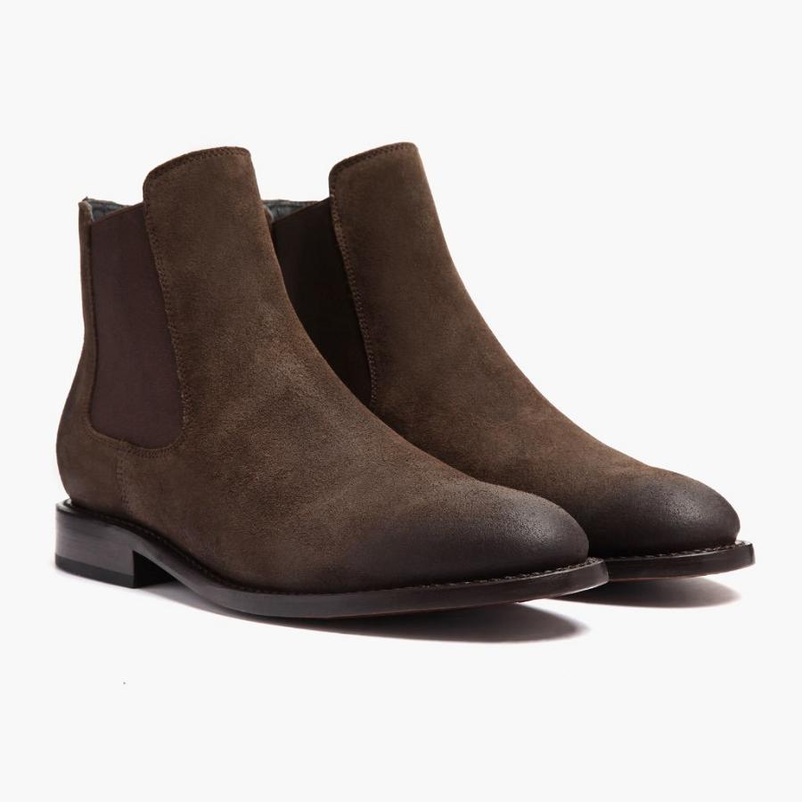 Thursday Boots Cavalier Suede Laarsjes Heren Koffie | BE24GSO