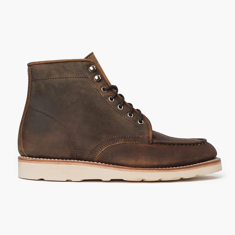 Thursday Boots Diplomat Leren Chukka Laarzen Heren Bruin | BE50GSO