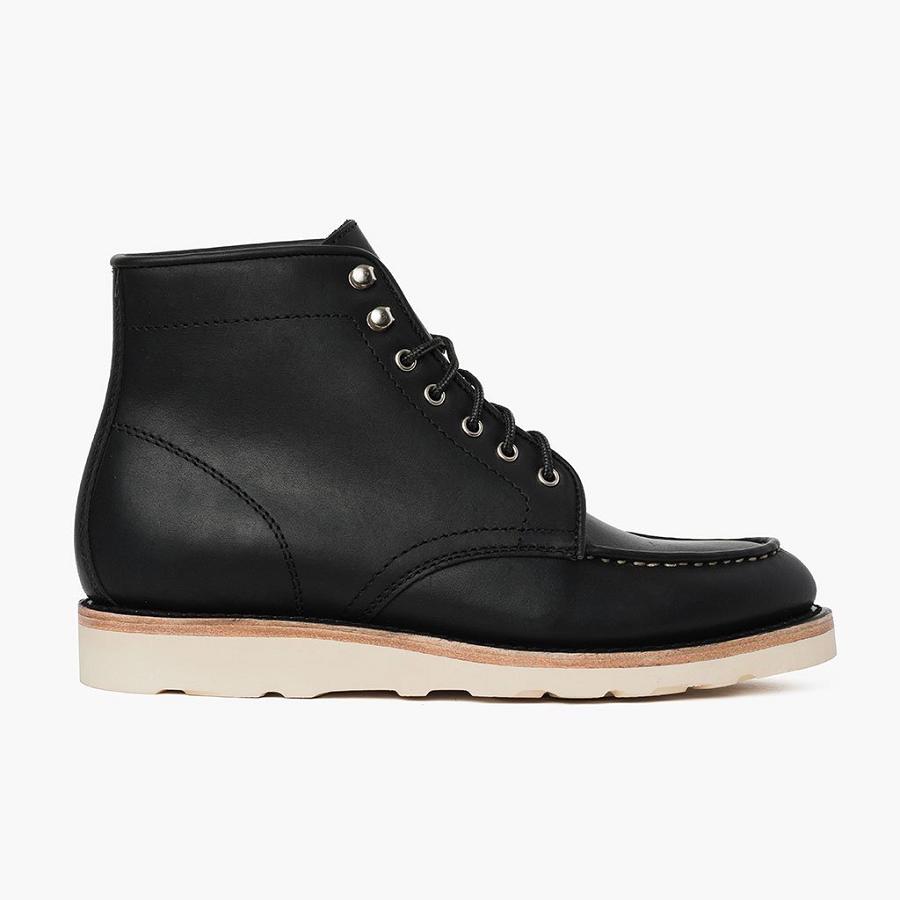 Thursday Boots Diplomat Leren Rugged & Resilient Laarzen Heren Zwart | BE157BEL