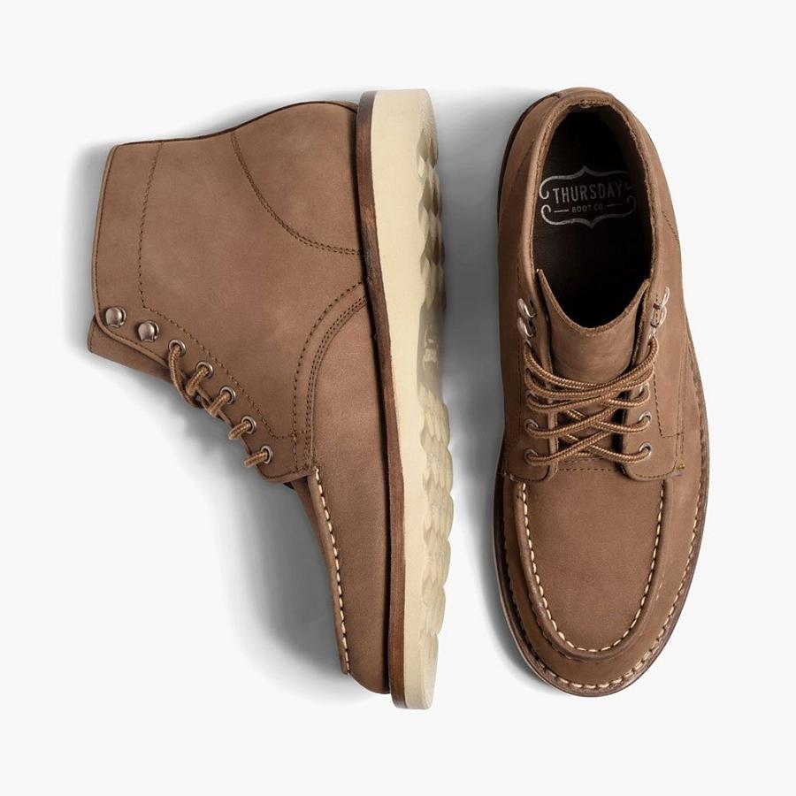 Thursday Boots Diplomat Nubuck Veterlaarzen Heren Bruin | BE95CTV