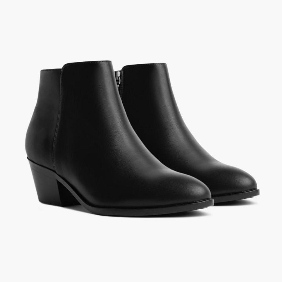 Thursday Boots Downtown Leren Laarzen Dames Zwart | BE353BEX