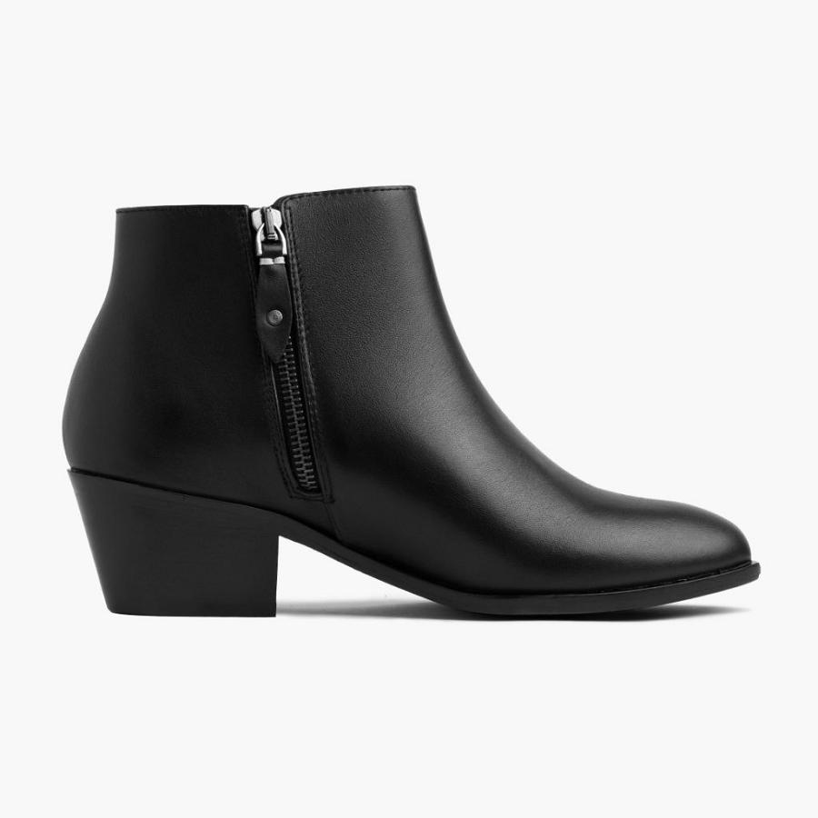 Thursday Boots Downtown Leren Laarzen Dames Zwart | BE353BEX