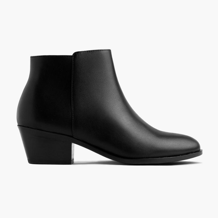 Thursday Boots Downtown Leren Laarzen Dames Zwart | BE353BEX