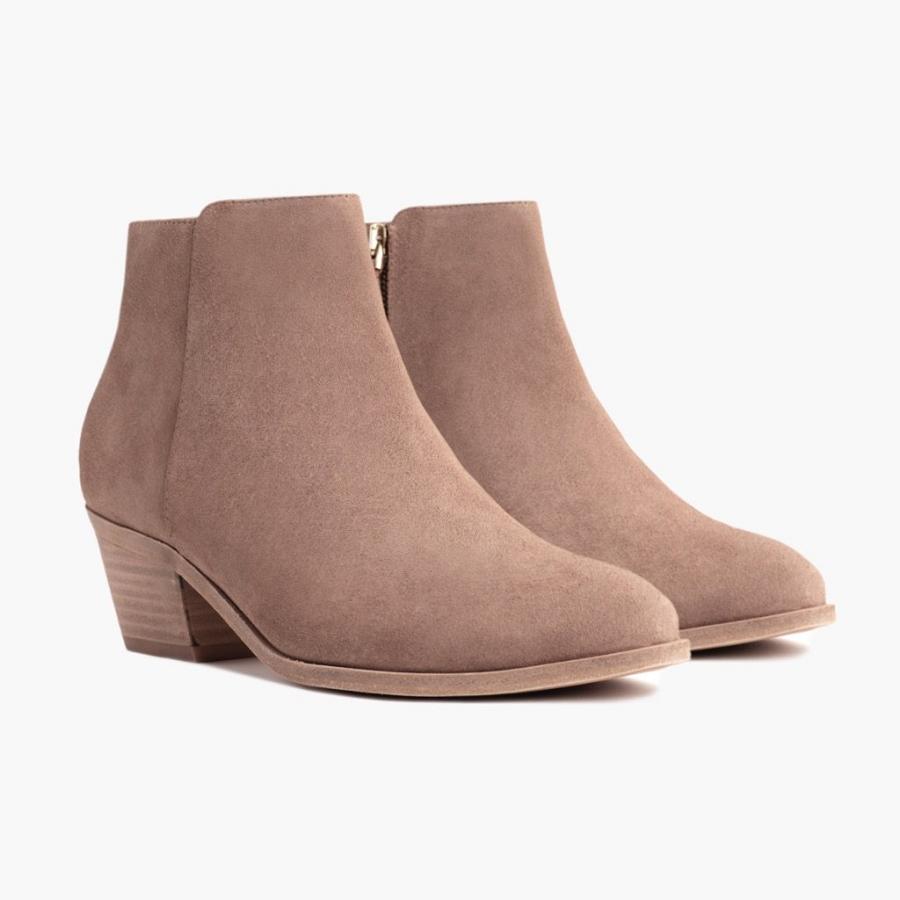 Thursday Boots Downtown Suede Laarzen Dames Roze Bruin | BE356XYU