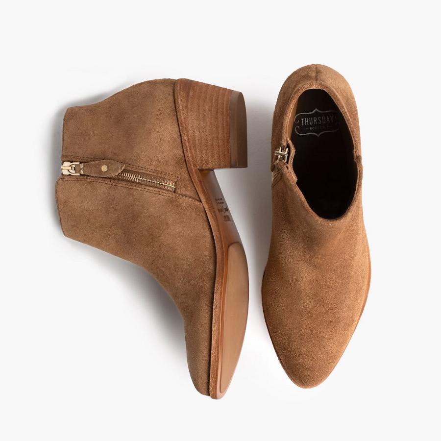 Thursday Boots Downtown Suede Laarzen Dames Bruin | BE390DFM4