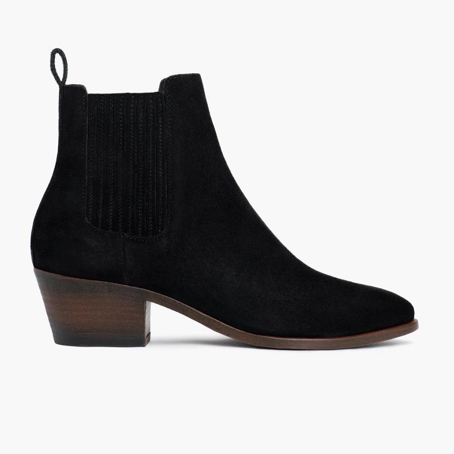 Thursday Boots Dreamer Suede Laarzen Dames Zwart | BE382XYU