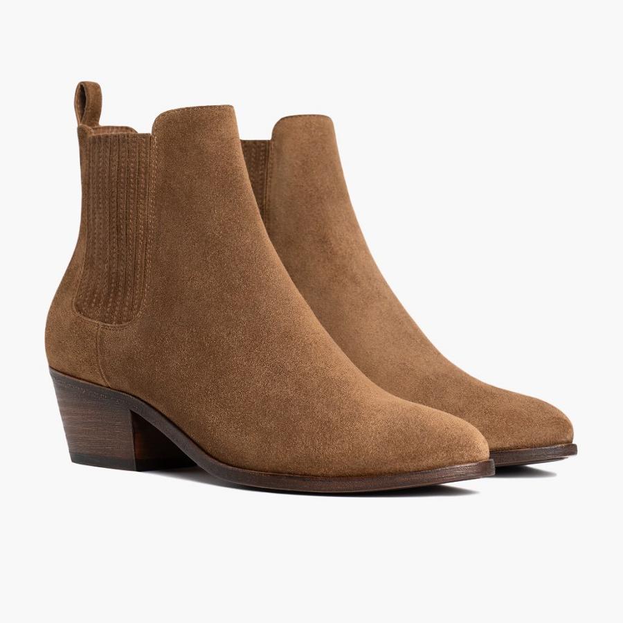 Thursday Boots Dreamer Suede Laarzen Dames Koffie | BE383ZUT