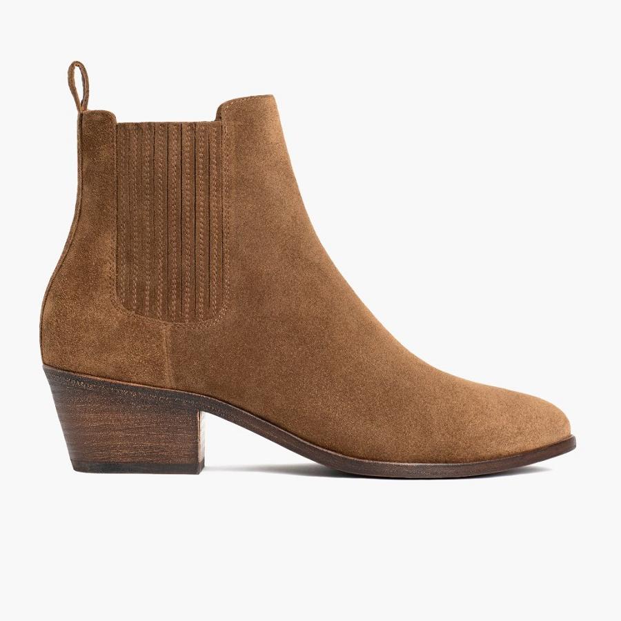 Thursday Boots Dreamer Suede Laarzen Dames Koffie | BE383ZUT