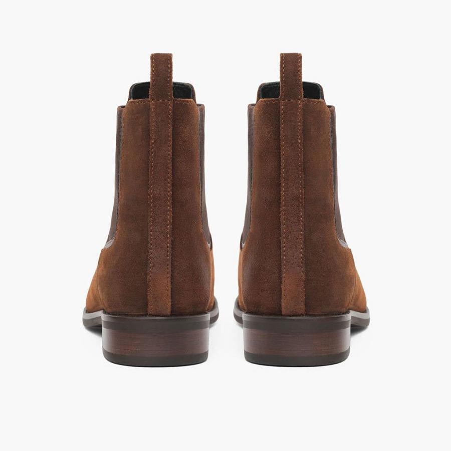 Thursday Boots Duchess Suede Laarsjes Dames Koffie | BE366AHK