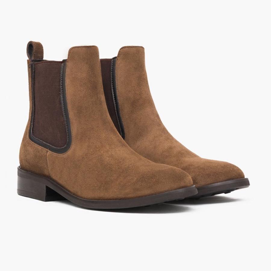 Thursday Boots Duchess Suede Laarsjes Dames Bruin | BE367PJJ