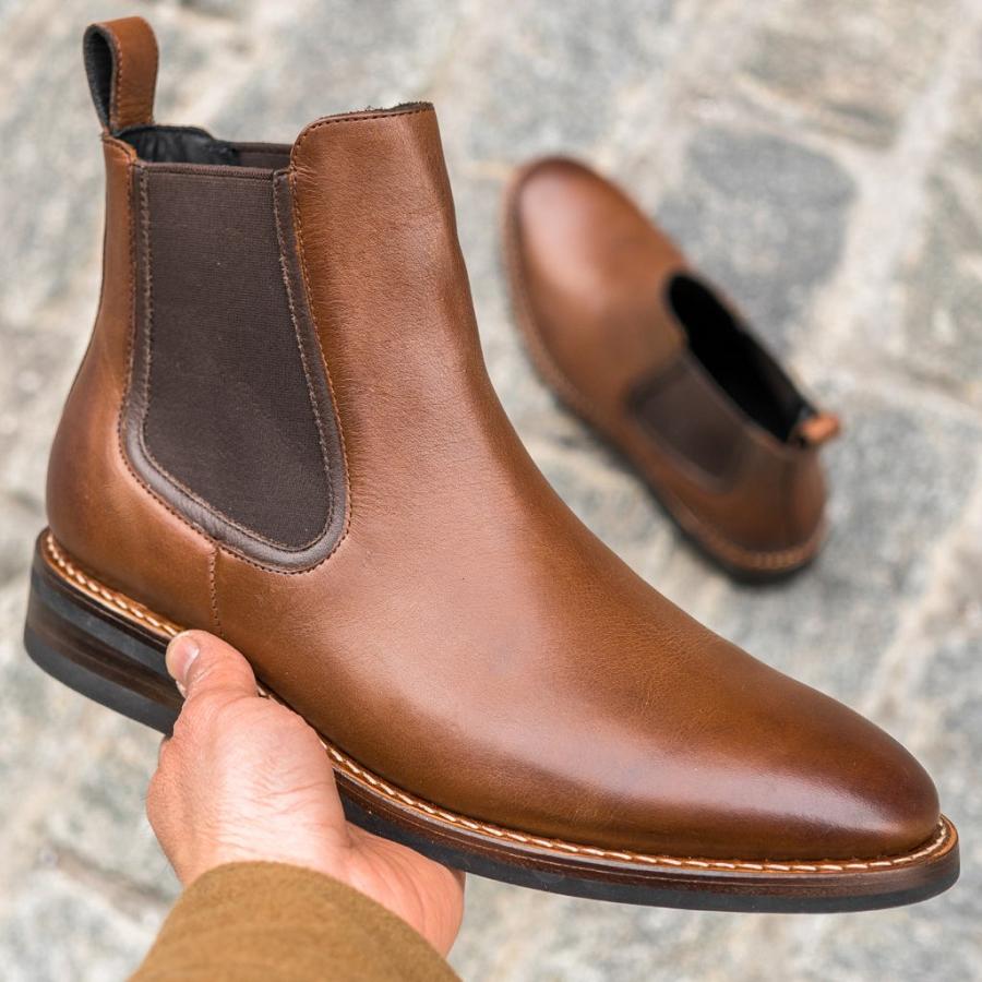 Thursday Boots Duke Leren Laarsjes Heren Bruin | BE26DFM