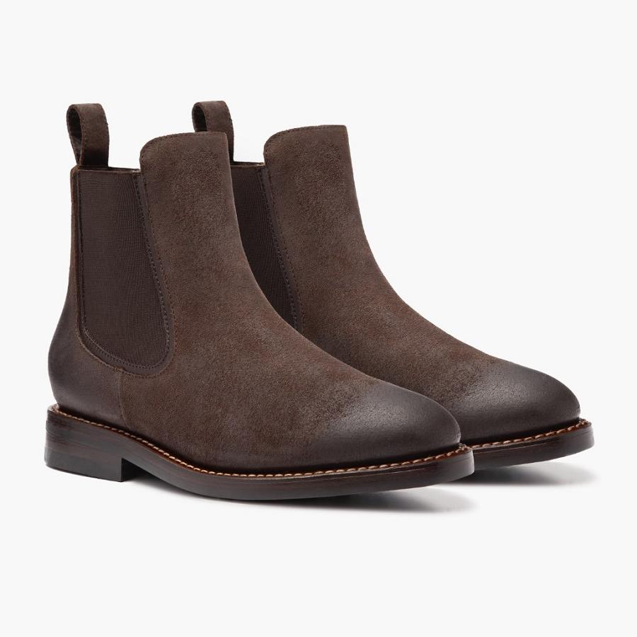 Thursday Boots Duke Suede Laarsjes Heren Koffie | BE28AHK