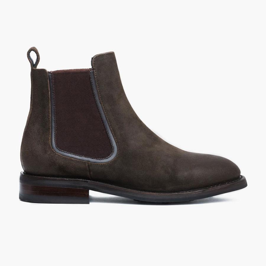 Thursday Boots Duke Suede Laarsjes Heren Olijfgroen | BE29PJJ