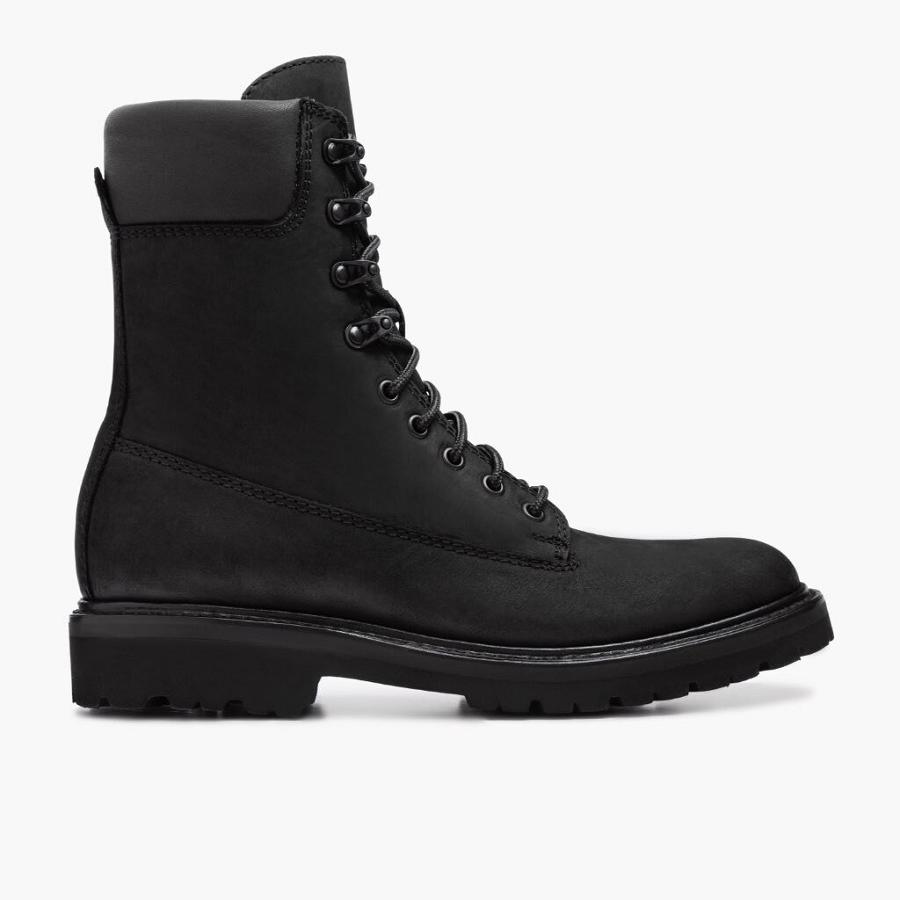 Thursday Boots Explorer Leren Veterlaarzen Heren Zwart | BE97ZUT