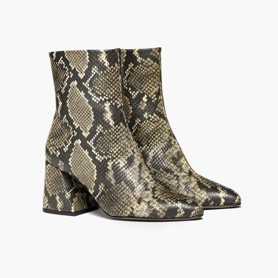 Thursday Boots Heartbreaker Leren Laarzen Dames Slangenprint | BE385KOR