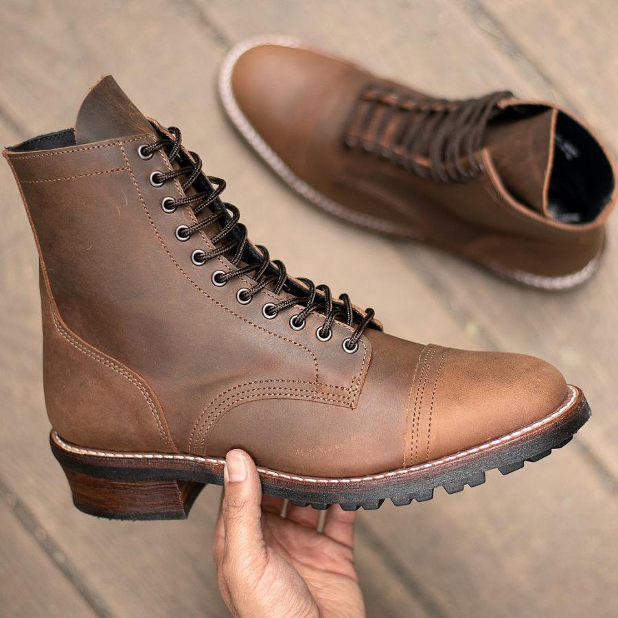 Thursday Boots Logger Leren Laarzen Heren Bruin | BE199CTV