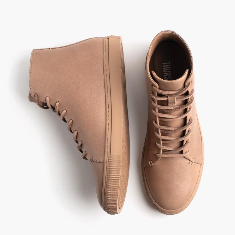 Thursday Boots Premier High Tops Leren Sneakers Heren Oranje | BE215YXF