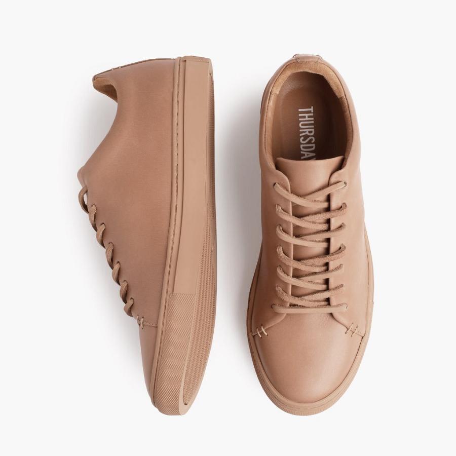 Thursday Boots Premier Low Tops Leren Sneakers Heren Oranje | BE219WNB