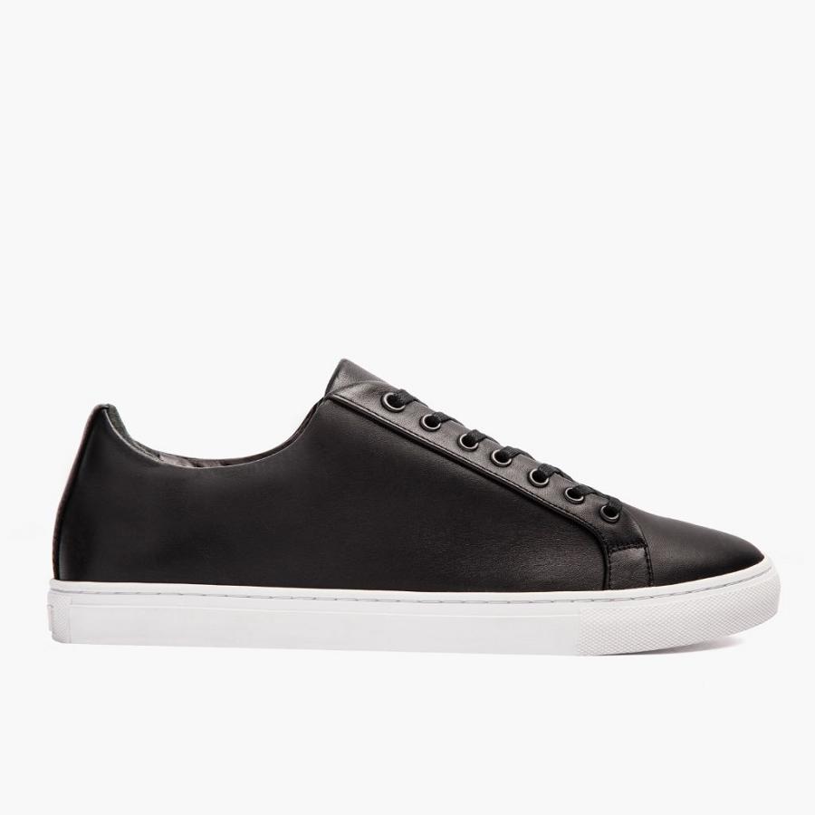 Thursday Boots Premier Low Tops Leren Sneakers Heren Zwart | BE223BEX